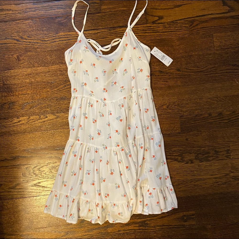 White Floral Summer Dress